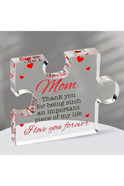 Choice 1pc,Birthday Gifts for Mom - Engraved Acrylic Block Puzzle Mom Present...