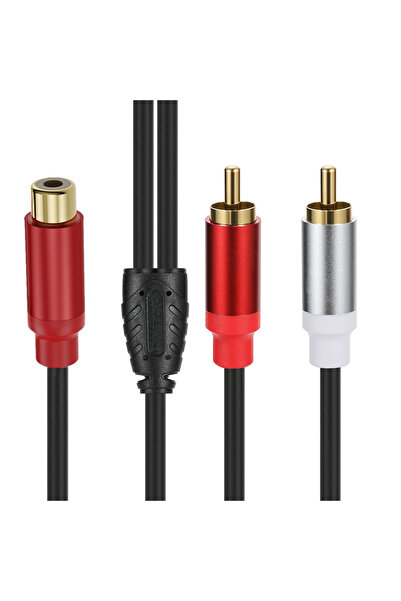 Choice 30cm RCA female to male RCA Cable Splitter 1 in 2 Out Male to Female Audio Cord Plug Converter for C