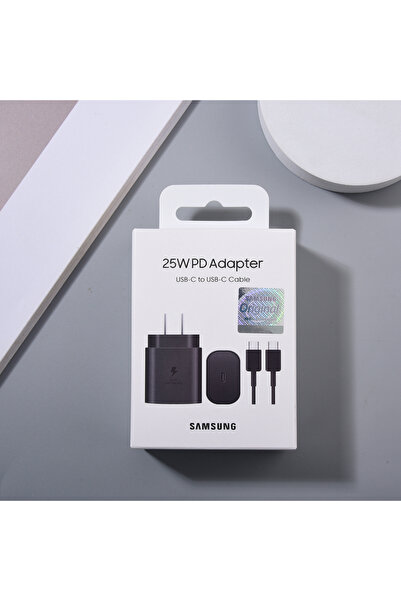 Samsung US set Black (Box) 25W US PD Fast Power Wall Charge Adapter for Z Fold Flip 6 5 4 3 2 S24 S23 S22