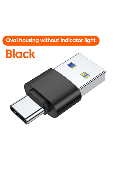 Choice محول USB 3.0 إلى USB C ذكر إلى ذكر دائري بدون ضوء BK للشحن السريع ونقل...