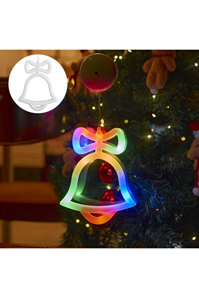 Choice مجموعة زينة عيد الميلاد LED المعلقة بإضاءة RGB من الجرس - جرس، جورب، أ...