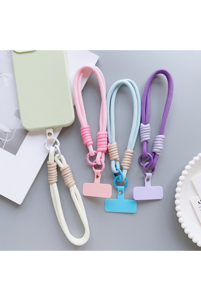 Choice3 حبل تعليق للهاتف المحمول من بوليستر /النايلون، لون بنفسجي لطيف، يمكن ...