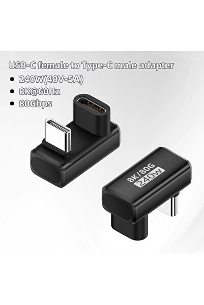 Choice 240W CG-CM UX HS USB4.0 PD240W 8K60Hz Charger Connector for 80Gbps High Speed USB C OTG U-Shape Str