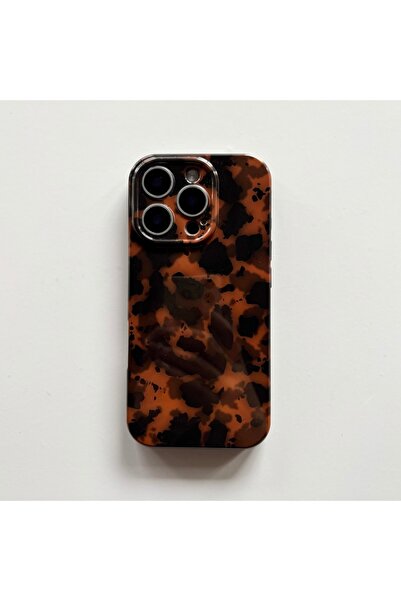 Choice TPU For iPhone 17 Pro brown Autumn Winter Retro Fashion Hawksbill Black Brown Amber Glossy Soft Cove