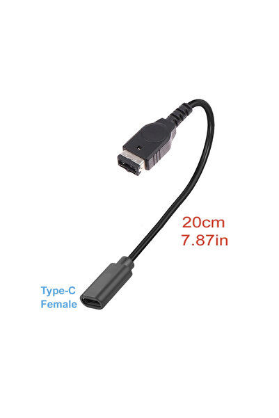 Choice 1Pcs - 20cm USB Type-C Fast Charging Cord Adapter Game Console Charger Cable For SP/ GBA/GameBoy/DS