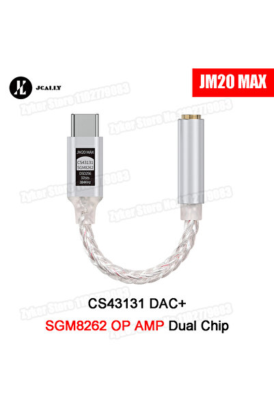 Choice JM20 MAX Dual Chip JM20/JM20 Max CS43131 HiFi DAC Portable Type C to 3.5mm Headphone Amplifier USB C