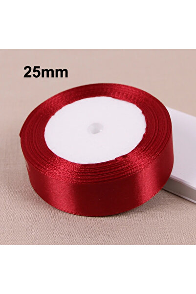 Choice شريط ساتان 25 مم، وجه واحد، شريط ساتان أحمر فاتح، 25 ياردة، لوازم يدوية للبيع بالجملة، تغليف الهدايا