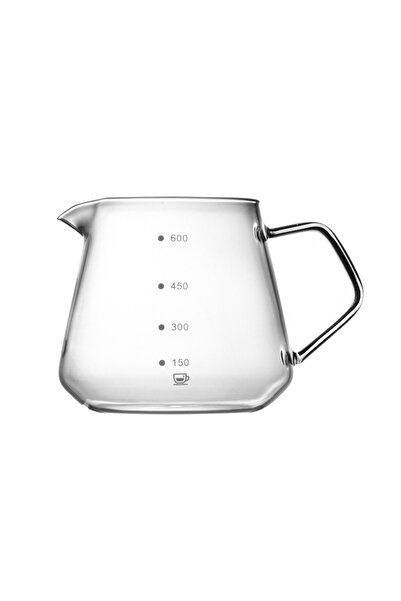 Choice كوب قهوة شفاف 600 مل 450/600 مل، قهوة مُحضرة يدويًا، وعاء مُشترك، كوب ...