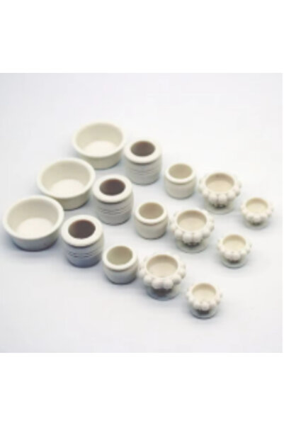 Choice 5 قطع مزيج 5 قطع بيت الدمية نموذج أصيص زهور صغير لتزيين بيت الدمية ملح...