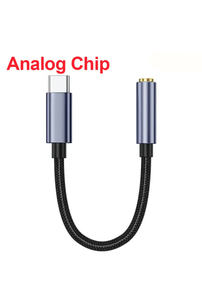 Vikefon محول من النوع C إلى Aux Audio Dongle من شريحة تناظرية، محول من USB C إلى مقبس سماعة رأس أنثى مقاس 3.5 مم