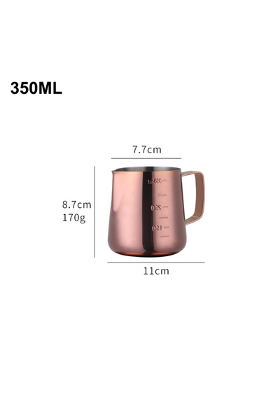 Choice 350ml rose gold 350/550ML Coffee Latte Milk Frothing Jug Milk Frother ...