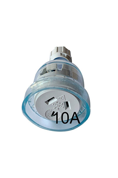 Choice مقبس كهربائي أسترالي أنثى 10 أمبير، قطعة واحدة، مقبس كهربائي ثلاثي الأطراف، مؤرض