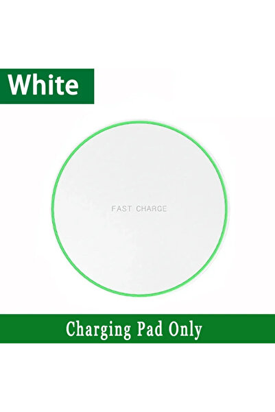 Choice لوحة شاحن لاسلكي صغيرة LED بيضاء بدون كابل لهاتف iPhone 16 15 14 13 12...