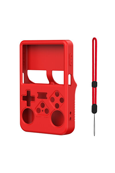Choice Red Soft Silicone Skin Cover for R36S Retro Handheld Game Console, Bac...