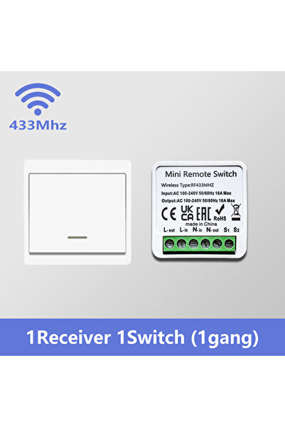 Choice 1 جهاز استقبال 1 مفتاح RF 433 ميجا هرتز لاسلكي ذكي لوحة مفاتيح إضاءة ا...