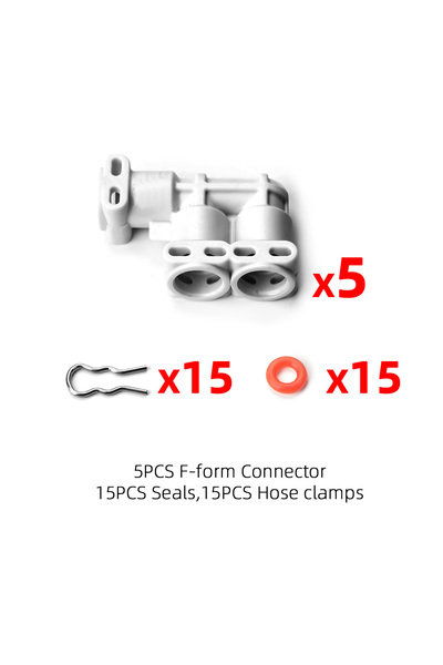 Choice مجموعة موصلات السوائل على شكل حرف F متوافقة مع ماكينة صنع القهوة الأوتوماتيكية بالكامل Thermoblock من Jur Makers