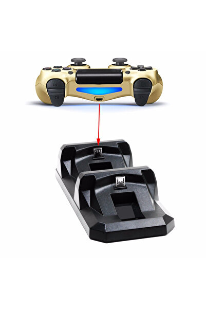 Choice black Dual Controller Charger Dock For PS4 Gamepad Charging Base Stand Holder For PlayStation 4 Co.
