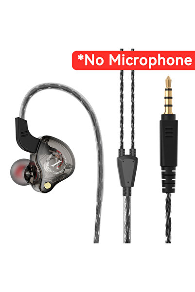 Choice سماعات رأس سلكية سوداء بدون ميكروفون للهواتف المحمولة، جهير ثقيل 3.5 م...