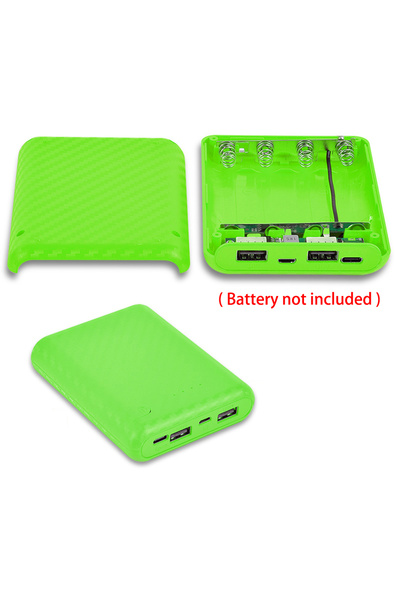 Choice Black New DIY Power Bank Box 4x18650 Battery Charger Case Portable Fas...