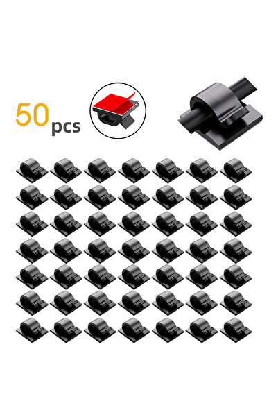 Choice 50PCS 50 PCS NEW Adhesive Cable Clips Upgraded Wall Wire Holders for Cable Management for PC, Wall,