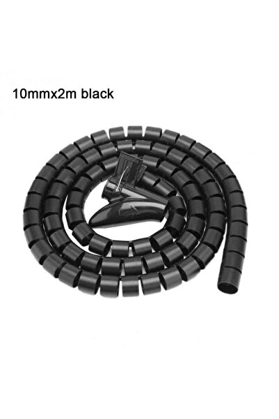 Choice 2 متر 10 مم 2 متر 16/10 مم كابل حلزوني مرن واقي للأسلاك منظم كابلات واقي لأسلاك الكمبيوتر T