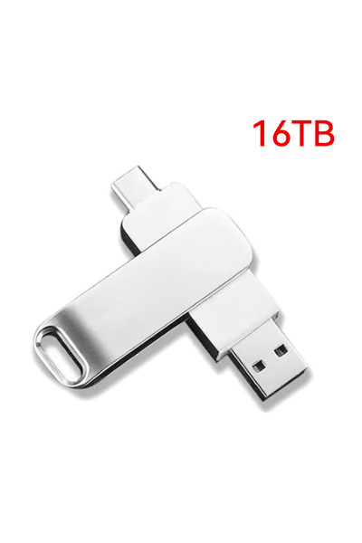 Mijia silver 16T XIAOMI 16TB Flash Drives High Speed USB Transfer Metal Pendrive Memory Card Pendriv
