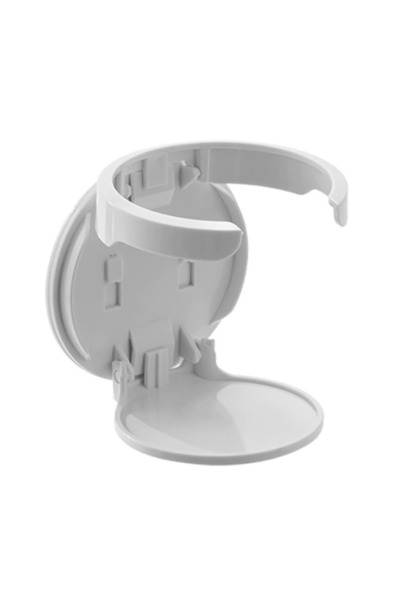 Choice White 1 Pcs Wall-Mounted Fold Out Round Cup Holder Self-Adhesive Multipurpose Plastic Bottle Rack Sp