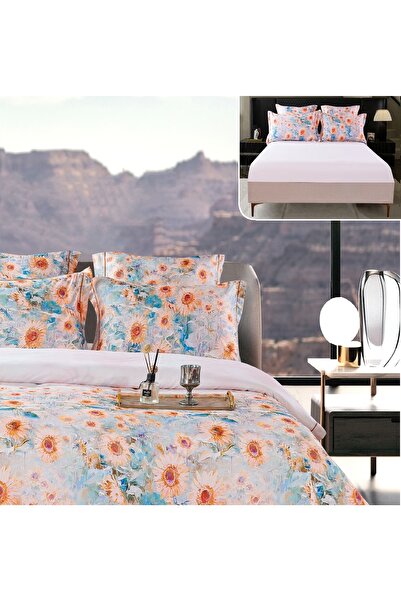 CHIRASO CHIRASO Lingerie Set, Thick Satin, 6 pieces, in box, with Fitted Sheet with ELASTIC 180x200+30cm