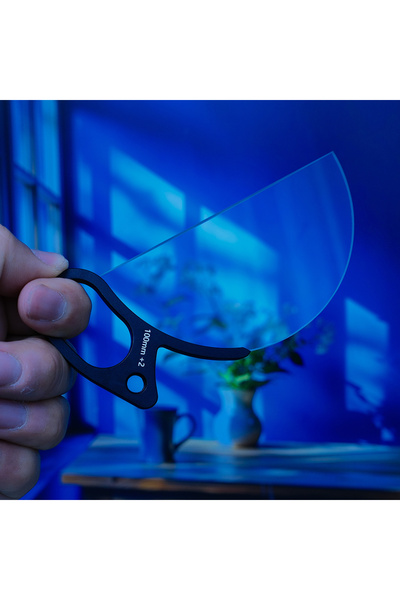 Choice عدسة منشورية 100 مم محمولة باليد مع ديوبتر منقسم 100 مم، فلتر كاميرا ض...