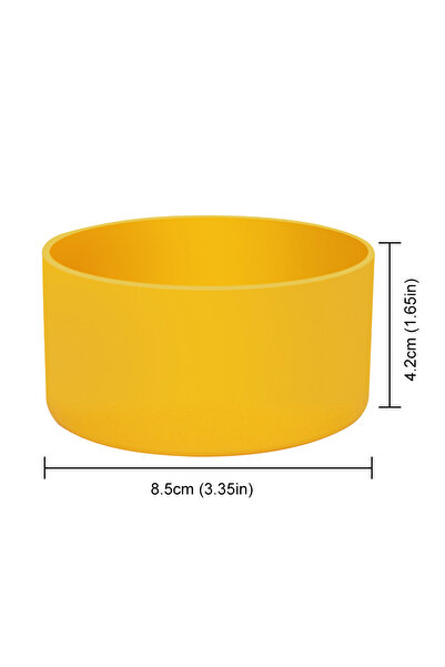 MOJOYCE Yellow 32oz Silicone Water Bottle Boot For 24oz 32oz 40oz Cup Anti-Slip Protective Sleeve Bottom Bum