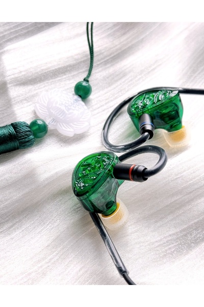 Choice Green-3.5mm-nomic TANGZU WANER SG II Jade Dragon Edition 10mm PET Single Dynamic In-Ear Earphones wi