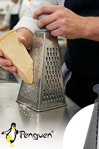 Penguen Piramit Model Paslanmaz Çelik Rende