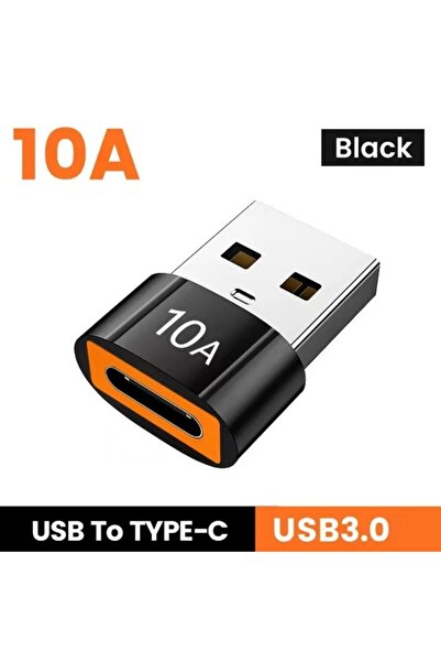 Choice Type-c to USB Black 10A OTG USB 3.0 To Type C Adapter USB C Male To US...
