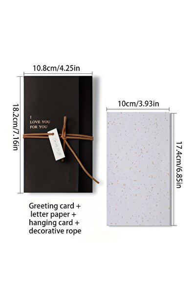 Choice مجموعة واحدة من بطاقات المعايدة الأنيقة باللون الأسود والذهبي "أطيب ال...