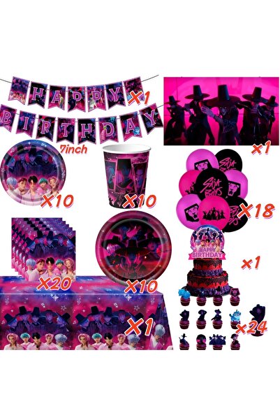 Miniso other 96pcs set Saja Boys Kpop Demon Hunter Birthday Party Supplies Cu...