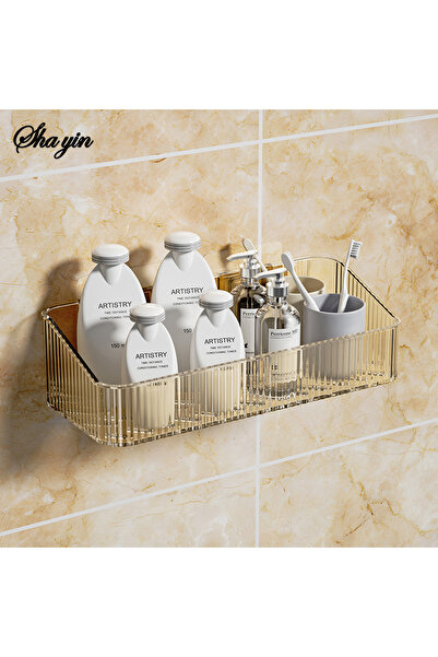 Choice رف تخزين الحمام العنبر، مرحاض مثبت على الحائط، حمام، حوض غسيل، تنظيم ت...