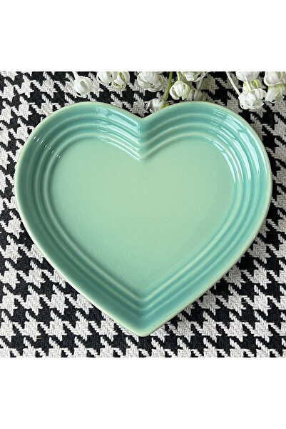 Choice أطباق سيراميك زرقاء على شكل قلب، 12 سم، ألوان متدرجة تحت التزجيج، أدوا...