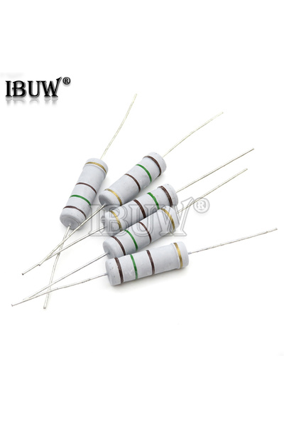 Choice43 470 أوم، 10 قطع، مقاومات كربونية غشائية، 5 واط، 5%، 1 أوم ~ 1 ميجا أ...