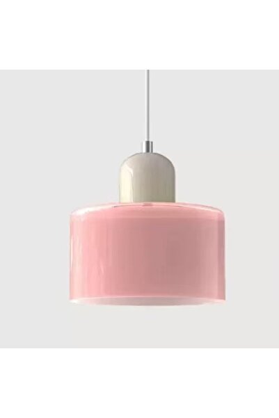 Choice ثريا صغيرة من الزجاج الملون باللون الأبيض الدافئ الوردي 4 لتزيين غرفة الطعام بجانب السرير