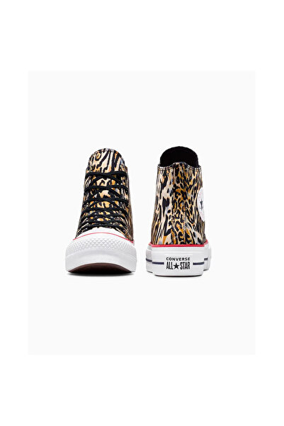 Converse Sneakers Chuck Taylor All Star Lift Platform Leopard, Brown, Unisex