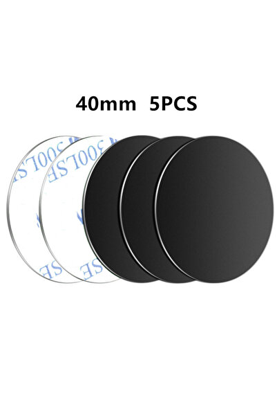 Choice 5 قطع سوداء 40 × 40 1/3/5 قطع قرص معدني لمغناطيس حامل هاتف السيارة ملص...