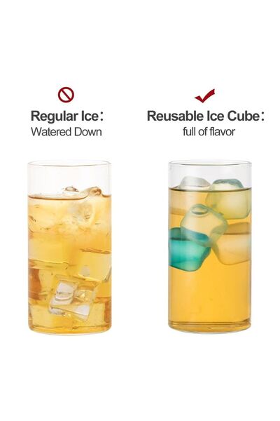 Choice 12PCS 12PCS plastic ice cubes can be used to freeze various shapes in summer. They can also be used