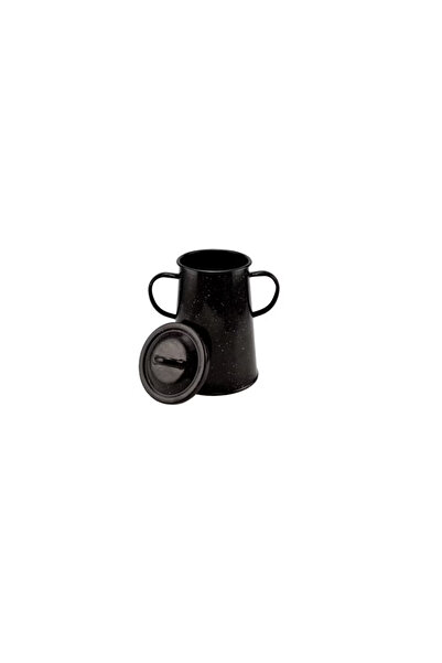 OEM Black Enameled Lard Container, 2 L