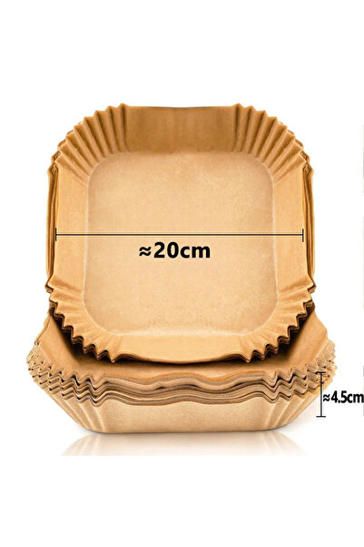 Choice 200 قطعة 20 × 4.5 سم - مربع 50/200 قطعة من ملحقات المطبخ مقلاة الهواء ...