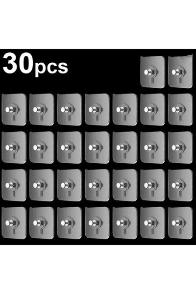 Choice خطافات لاصقة ذاتية اللصق، 6×6 سم، 30 قطعة أو 10/50 قطعة، لاصقة قوية، م...