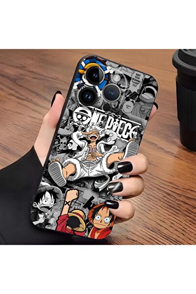 Choice غطاء حماية ناعم أسود لهاتف iPhone 17 Pro Max Mix02 One Piece Luffy Adv...