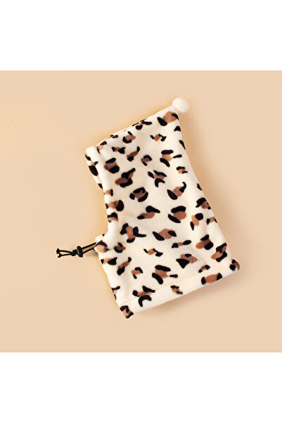 Choice S Leopard print Spring and Autumn Pet Transformation Hat Leopard Print Funny Hat Solid Color Fleece