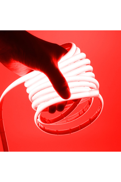 Choice شريط إضاءة LED COB أحمر مقاوم للماء IP68 بطول 2 متر و24 فولت و12 فولت ...