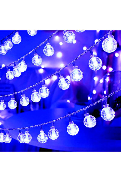 Choice سلسلة أضواء LED زرقاء على شكل كرة فقاعية بطول 3 أمتار، 20 مصباح LED، م...