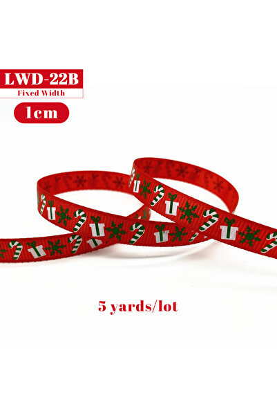 Choice 5 ياردات LWD-22B 5 ياردات لكل مجموعة شرائط Grosgrain ذات طابع عيد المي...
